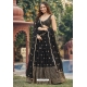 Black Georgette Embroidered Lehenga Choli