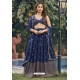 Blue Georgette Embroidered Lehenga Choli