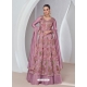 Premium Silk Pink Stylish Anarkali Suit