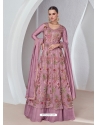 Premium Silk Pink Stylish Anarkali Suit