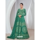 Green Premium Silk Trendy Anarkali Suit