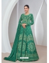 Green Premium Silk Trendy Anarkali Suit