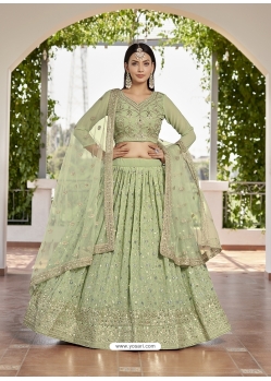 Green Designer Heavy Georgette Lehenga Choli