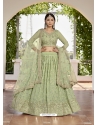 Green Designer Heavy Georgette Lehenga Choli