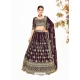 Wine Designer Heavy Georgette Lehenga Choli