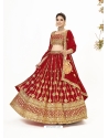 Red Designer Heavy Georgette Lehenga Choli