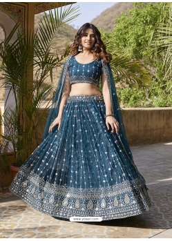 Morpeach Designer Heavy Net Lehenga Choli