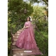 Pink Designer Heavy Net Lehenga Choli