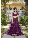 Purple Designer Heavy Net Lehenga Choli