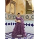 Mauve Net Heavy Designer Lehenga Choli