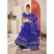 Royal Blue Blue Net Heavy Designer Lehenga Choli