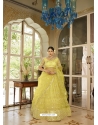 Yellow Designer Heavy Net Lehenga Choli