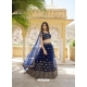 Navy Blue Designer Heavy Net Lehenga Choli