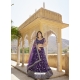 Purple Designer Heavy Net Lehenga Choli