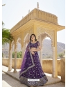 Purple Designer Heavy Net Lehenga Choli