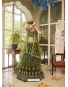 Green Designer Heavy Net Lehenga Choli