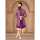 Purple Silk Sherwani Mens Wear