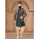 Green Silk Sherwani Mens Wear