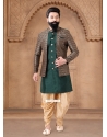 Green Silk Sherwani Mens Wear