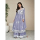 Lavender Heavy Rayon Trendy Salwar Suit