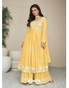 Yellow Heavy Rayon Trendy Salwar Suit