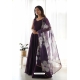 Wine Pure Georgette Readymade Anarkali Gown With Dupatta