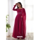 Rani Pink Readymade Anarkali Salwar Suit With Fancy Lace Work