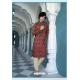 Maroon Poly Digital Printed Kurta Pajama For Mens