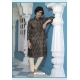 Perfect Black Poly Digital Printed Kurta Pajama For Mens