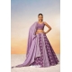 Lavender Poly Chiffon Sequins Thread Embroidered Lehenga Choli