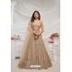 Golden Soft Net Floral Emrboidered Heavy Lehenga Choli