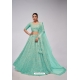 Sky Blue Soft Net Designer Heavy Worked Lehenga Choli