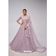 Lavender Soft Net Designer Heavy Worked Lehenga Choli