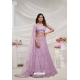 Lavender Soft Net Designer Heavy Embroidered Lehenga Choli