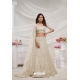 Off White Soft Net Designer Heavy Embroidered Lehenga Choli