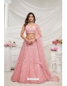 Gorgeous Pink Designer Heavy Embroidered Lehenga Choli