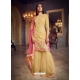 Pretty Beige Organza Sharara Suit