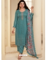 Rama Organza Embroidered Designer Suit