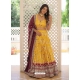 Yellow Viscose Jacquard Sequins Embroidered Lehenga Choli