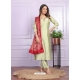 Olive Green Soft Morni Silk Readymade Suit