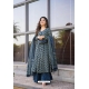 Navy Blue Cotton Silk Readymade Anarkali Suit