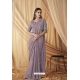 Lavender Sparkle Satin Georgette Jacket Saree