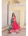 Pink Heavy Viscose Jacquard Lehenga Choli