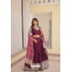 Wine Heavy Viscose Jacquard Lehenga Choli