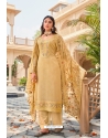 Light Beige Heavy Party Wear Designer Suit