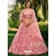 Pink Heavy Soft Net Lehenga Choli