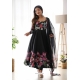 Black Readymade Heavy Pure Soft Organza Silk Anarkali Suit