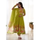 Green Readymade Heavy Pure Soft Organza Silk Anarkali Suit