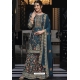 Teal Designer Pakistani Palazzo Salwar Suit