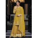 Yellow Designer Pakistani Palazzo Salwar Suit